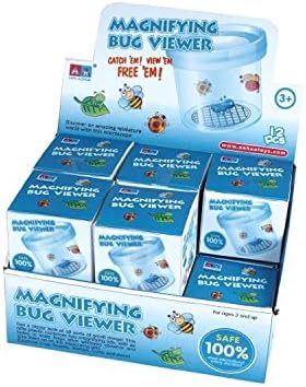 Critter Cage Magnifying Bug Reviewer Kid's Toy, Nature Exploration Toys Insect Magnifier Backyard Explorer (12 Packs)