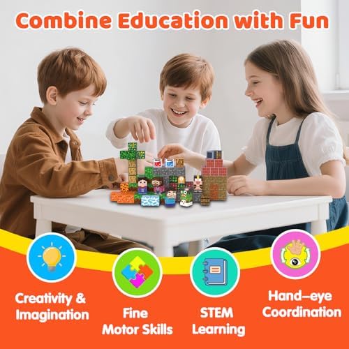 Magnetic Blocks, 150PCS Toys Building Cube Birthday Gifts for Kids - Image 6