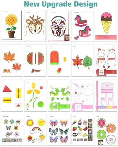 3D Pen Painting Drawing Book, 40 Pattern Thick Paper Templates - Image 2