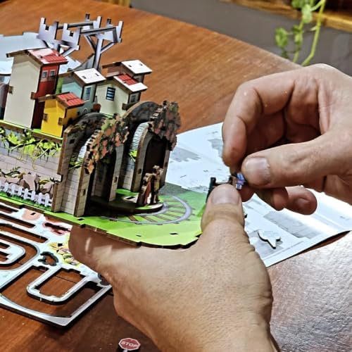 Mountain City Travelogue – 3D Wooden DIY Music Box Kit (14+), Moving Scenic Diorama with Music & Motion, Buildable Gift for Kids (14+), Teens & Adults, Adult Supervision for Younger Builders - Image 3