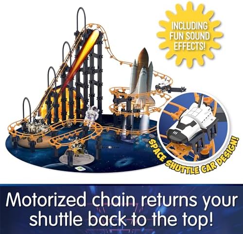 The Learning Journey International Techno Trax Galactic Adventure, Action Packed Roller Coaster Building Kit, STEM Gift for Boys and Girls Age 8+, 300+ pc Set - Image 5