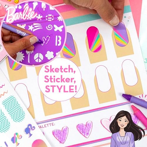 Horizon Group USA Makeup Artist Magazine Kit, Barbie Nail Art - Image 3
