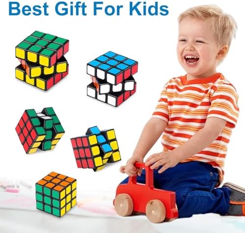 24 Pack Mini Puzzle Cubes, 1.18 Inch 3x3 Mini Magic Cube Bulk Party Favors - Image 6