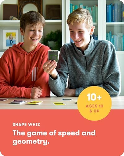 SimplyFun Shape Whiz - A Fun and Educational Math Game Using Geometry and Our Powers of Approximation - for 2 to 4 Players - Ages 10 & Up - Image 2