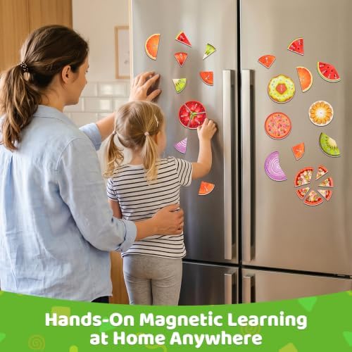 Magnetic Fraction Tiles & Circles, Math Manipulatives for Kids Grades 2-5 - Image 6