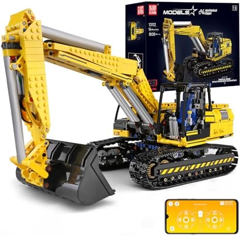 Mould King 13112 RC Excavator Building Set, Remote Control Truck Model Kit by MouldKing