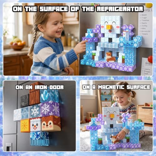 Magnetic Building Blocks STEM Toy Magnet Cubes for Kids 4-12 - Image 6