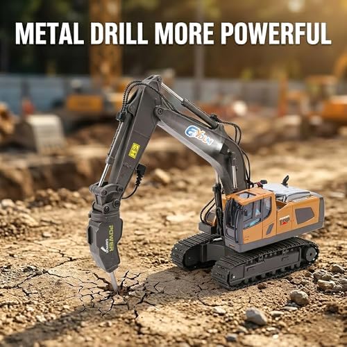 3-in-1 Remote Control Excavator Toy for Boys 3-5 4-7 6-8 9 10 12 Years Old - Image 4