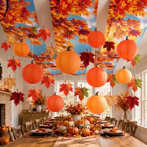 80 Pcs Fall Ceiling Decor for Classroom Thanksgiving Hanging Set - Image 4