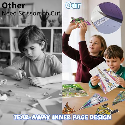 Elfew Paper Airplane Kit for Kids Ages 6-8 8-12, Kids Craft Activity Kit - Image 3