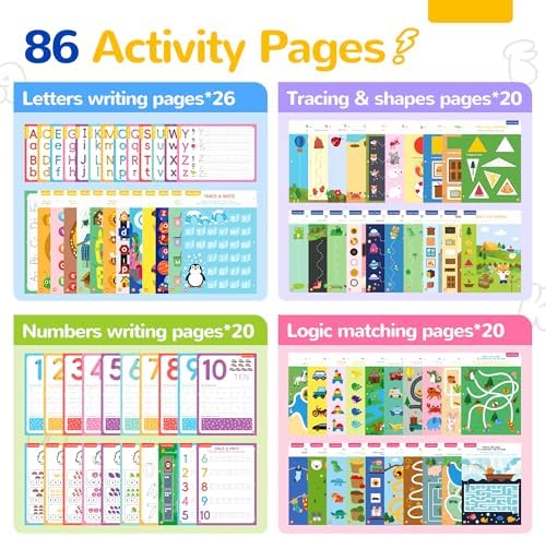 Reusable Grooved Handwriting Practice Books for Kids 5-8 - Image 3