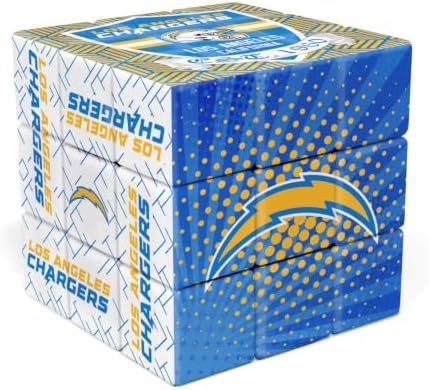 Party Animal NFL Football Speed Cube Puzzle, Los Angeles Chargers by PartyAnimalInc