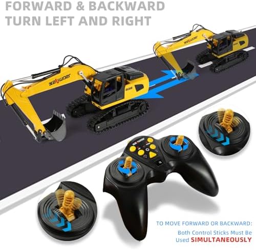 Remote Control Excavator for Boys with Sound & Lights for 40+ Mins Play - Image 4