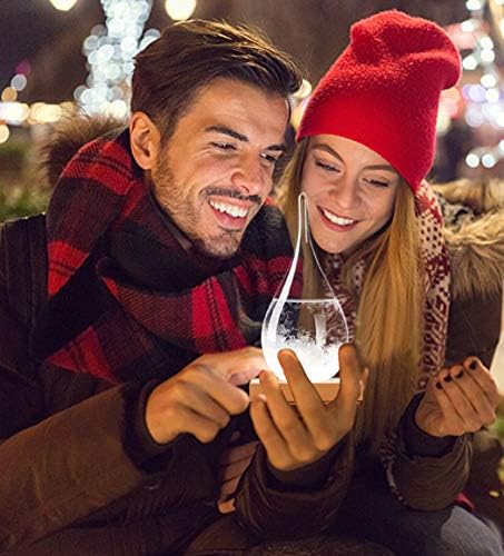 Storm Glass Weather Predictor,Christmas Snow Globe Storm Glass Barometer Weather Predictor, Home and Office Decorative Glass Bottles, Christmas Unique Gifts for Women/Men (L) - Image 6