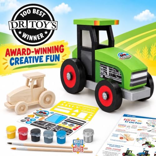 Works of Ahhh... Craft Set - Farm Tractor Premium Wood Paint Kit - Image 5