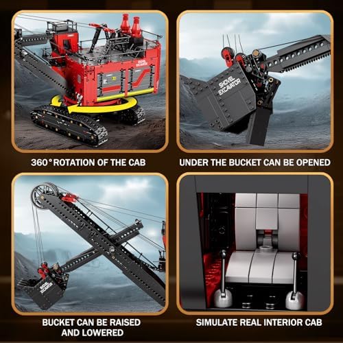 Reobrix RC Excavator Building Blocks Set 22014 Power Shovel Vehicle Model - Image 4