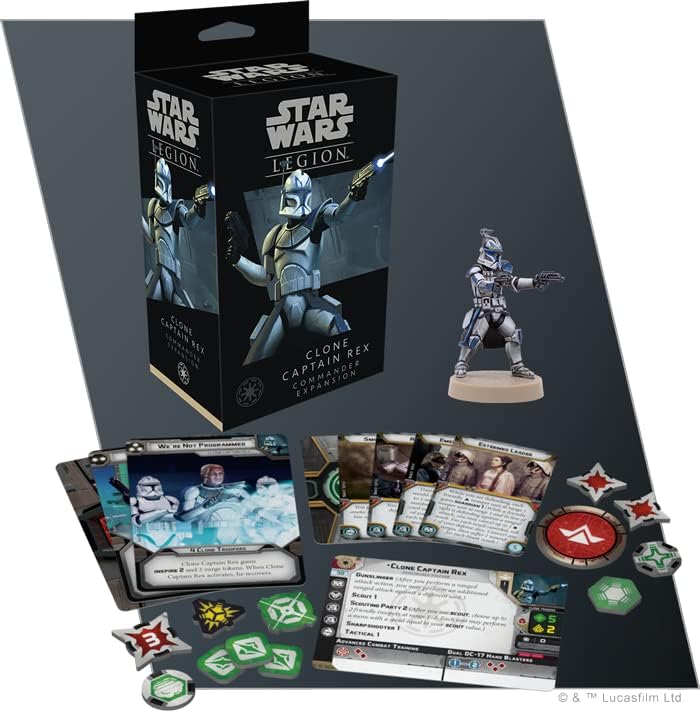 Star Wars: Legion Clone Captain Rex COMMANDER EXPANSION - Tabletop Miniatures Game, Strategy Game for Kids and Adults, Ages 14+, 2 Players, 3 Hour Playtime, Made by Atomic Mass Games - Image 2