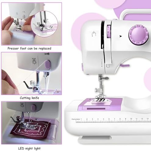Flying Banana Portable Sewing Machine for Beginners, 12-Stitch Mini - Image 3
