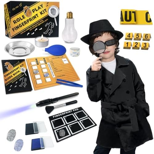 UNGLINGA Spy Kit for Kids Detective Outfit Fingerprint Toys Gifts by UNGLINGA