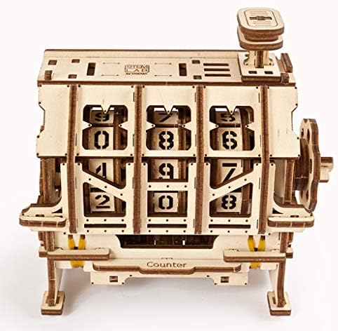 UGEARS STEM Lab Math Series - Unique Educational and Engineering 3D Puzzles with App (Counter) - Image 2