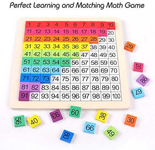 Wooden Montessori Math Counting Hundred Board Toys - Image 3