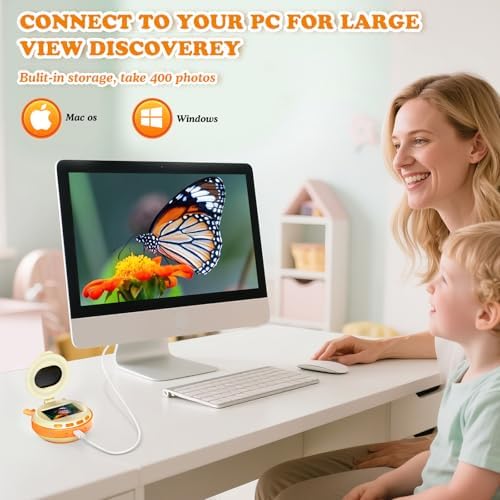 Hayve Kids Microscope and Camera 2.0" IPS Screen Kid Electronic Toys - Image 6