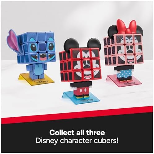 Rubik’s Cube Minnie Mouse Cuber, Disney Collectible & Desk Décor, Problem-Solving Brain Teaser, Color-Matching Disney Puzzle, Fidget Toy & Sensory Puzzle for Adults, Teens & Kids, for Ages 8 & Up - Image 6