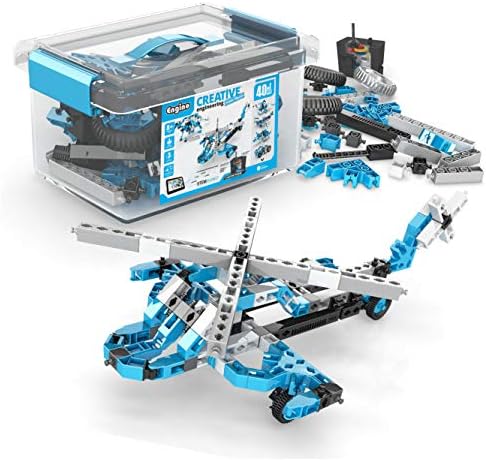 Engino Creative Engineering Kit, 40 Motorized Models for Kids 8+, Bulding Kit, Creative STEM Toys, STEM Projects for Young Inventors, Learning & Education Toys, Gift for Boys & Girls by Engino