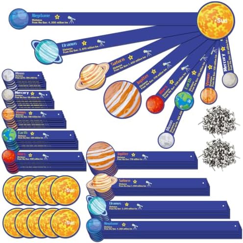 Glenmal 36 Set Solar System Model Kit Kids DIY Space Art Crafts, Colorful by Glenmal