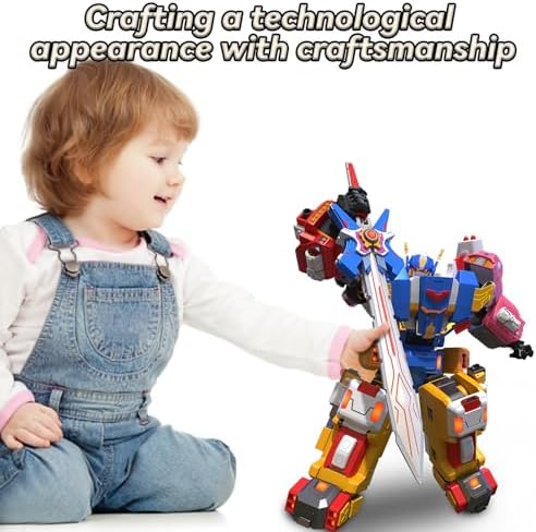 5-in-1 Transforming Vehicles Playset Include Motorcycles, Planes, Go-Karts -STEM Stacking Car Kit, Robot Transformation, Birthday Gift for Toddler Kids 7 Years Old Boys Girls - Image 6
