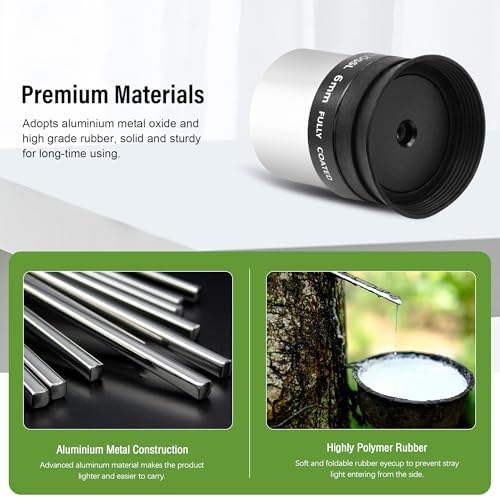 Astromania 1.25" 6mm Plossl Telescope Eyepiece - Bundle with - 1.25" 45-Degree Diagonal Prism - Image 6