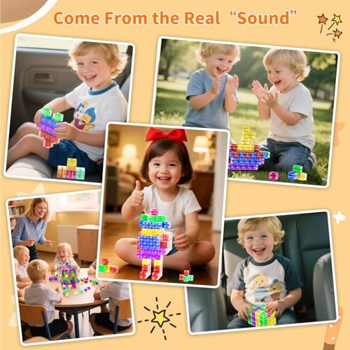 Magnetic Blocks 40PCS 1.34" Transparent Large Magnetic Building Cubes - Image 7
