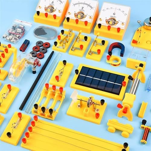 Large Size Physics Electricity & Electromagnetism Experiment Box, Full Accessory Lab Kit, Motor Generator Circuit Resistance Testing Equipment - Image 4