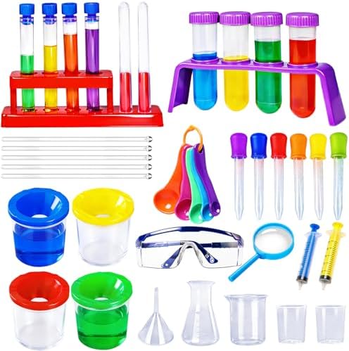 Bbiamsleep 37PCS Science Kits for Kids, Beakers and Test Tubes Experiments by Bbiamsleep