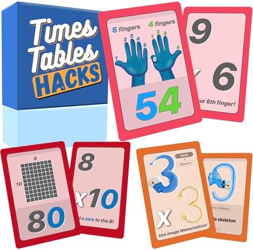 Multiplication Flash Cards with Tricks for Kids - Times Tables Hacks: A Fun and Easy Way to Learn Multiplication by MultiMemo