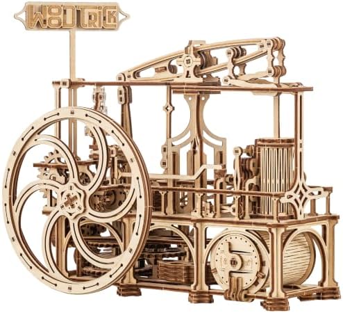 Wood Trick Steam Engine 3D Wooden Puzzles for Adults to Build by WoodTrick