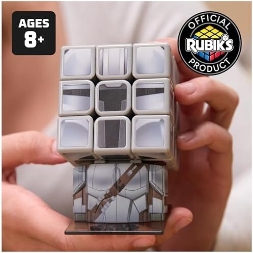 Rubik's Cube Star Wars Mandalorian Cuber Brain Teaser Collectible Figure - Image 2