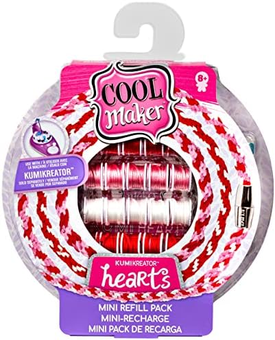 Cool Maker, KumiKreator Hearts Mini Fashion Pack Refill, Friendship Bracelet Activity Kit by CoolMaker