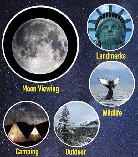 SpectrumOI TourStar 80 AZ Telescope for Adults Astronomy Gifts, Professional Telescope Premium Refractor 80mm Aperture 500mm Focal Length with Carry Bag and Phone Holder - Image 4