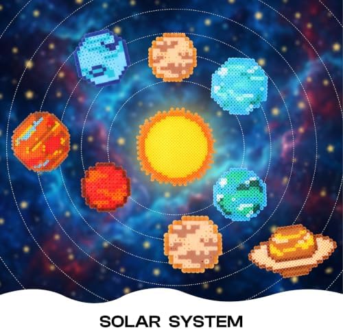 Caydo Solar System Fuse Beads Kit, STEM Space Science Toys Gift for Kids - Image 4