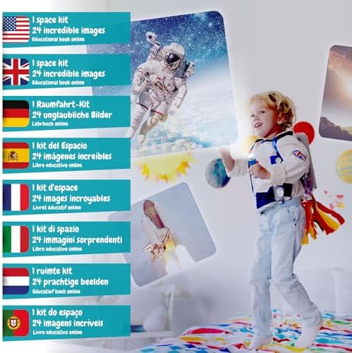Science4you Space Torch and Projector - Solar System Projector Torch, Explore the Universe, Galaxy Light with Planets for Kids, Space Toys, Games and Gifts for 4 Year olds Boys and Girls - Image 2