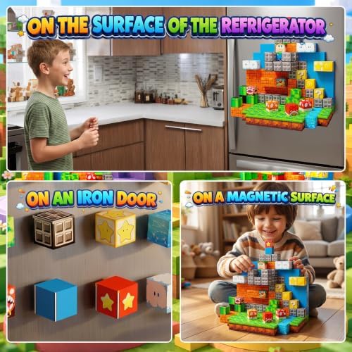 Magnetic Building Blocks STEM Toy Magnet Cubes for Kids 4-12 - Image 6