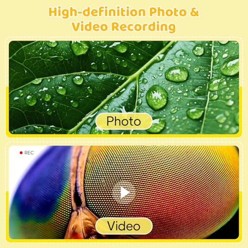Kids Microscope - Ashfly 1000X Portable Microscope for Kids, Photo & Video Miniscope Pocket Microscope Gifts, 2'' Digital Screen 2026 for Boys Girls Age 3-12 - Image 5