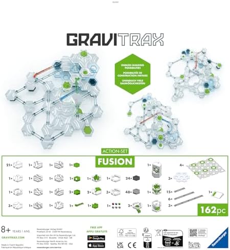 Ravensburger GraviTrax Fusion Action‑Set - Gravity & Magnetic Marble Run System - Advanced STEM Engineering Toy - Multi‑Level Building, Critical Thinking & Problem‑Solving - Ages 8+ - Image 5
