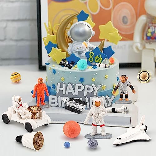 19PCS Planets Solar System Astronaut Figure Toy Children Solar Power Kit Space Exploration Spaceman Science Kit for Kids Party Birthday Gift - Image 2