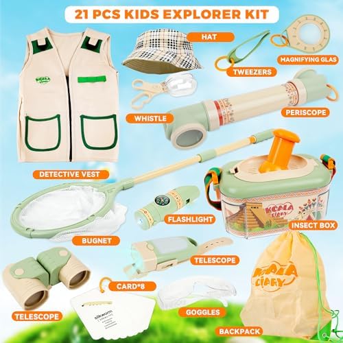 SMILESSKIDDO Kids Explorer Kit, 27 Pcs Outdoor Explorer Kit & Bug Catching Kits & Soccer Board Games for Kids, Foosball Table Toys for 3 4 5 6 7 8-12 Year Old Kids - Image 3