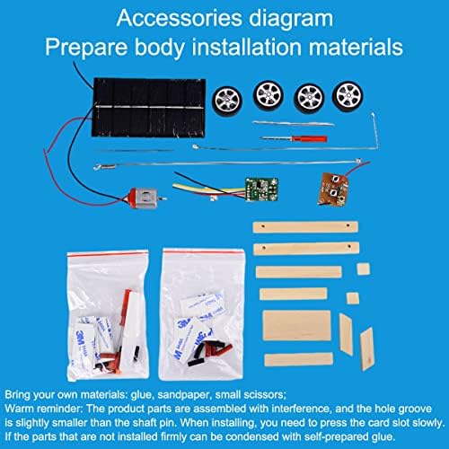 Wooden Solar Car Model Kit to Build for Youth Age School Educational Science Experience Kit | Wireless Remote Control Electric Motor Building Toy | Hybrid Powered - Image 3
