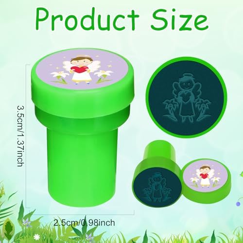 Cinrobiye 24 Pcs Christian Stampers Party Favor Set, Cute Bible Verse Stamps for Kids Sunday School, Church Classroom Rewards, Faith Based Gifts, Goody Bag Fillers, Religious Party Supplies - Image 3