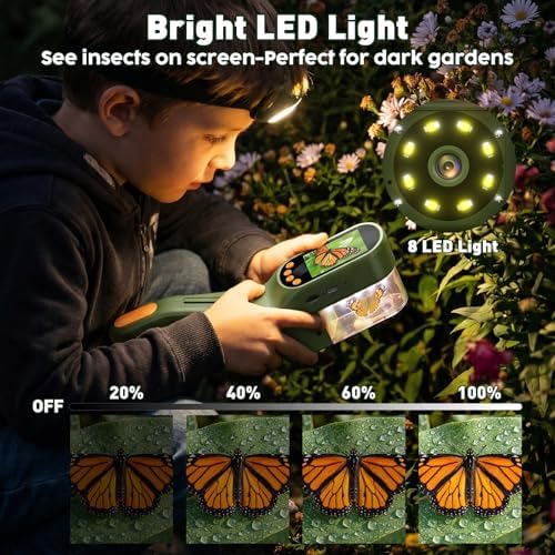 SEEKID Bug Catcher for Kids with 2.4" Screen (Dark Green) - Image 3