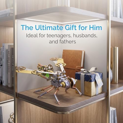 3D Metal Puzzles for Adults Teens-160+Pcs-Mechanical Bee Insect Models-3 Hours to Build-Ideal for Birthday Gifts and Decorations(Mechanical Bee B) - Image 4